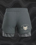 Teal women’s dual layer shorts