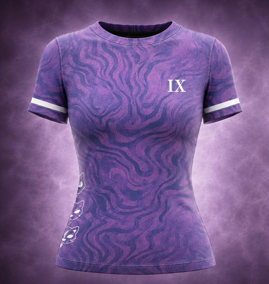 Purple swirl woman’s Rashguard