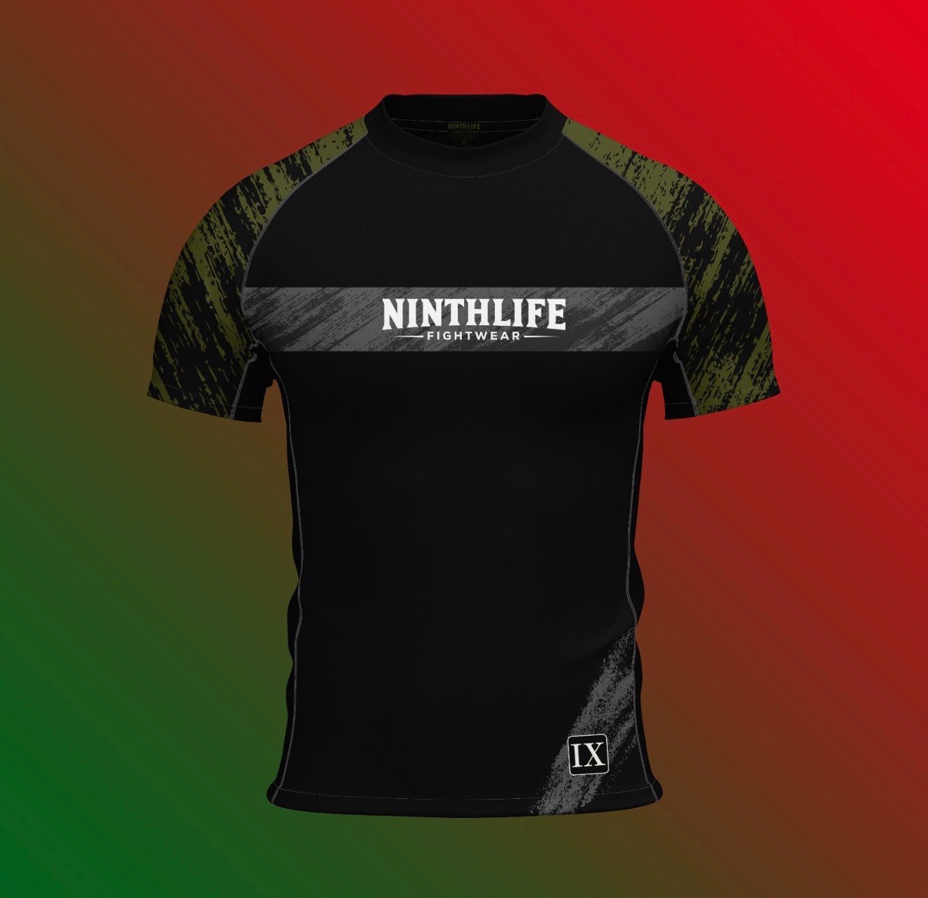 Green & black men’s rashguard